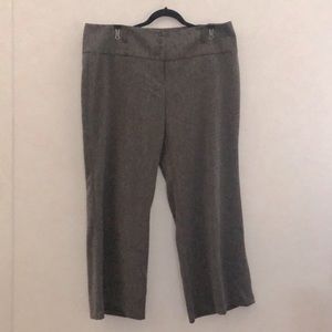 Chocolate & White Herringbone Slacks